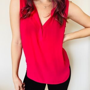 Violet +Claire Bright Pink sleeveless Blouse